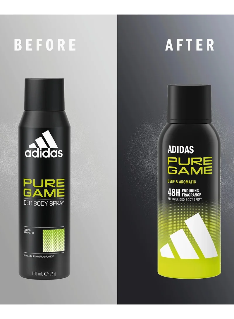 Adidas  Pure Game Deodorant Body Spray 150ml for Men | Best Price UAE