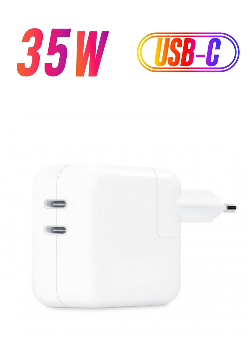 ELTRAZONE 35W Dual Ports Fast Charging USB-C+C Power Adapter USB-C To Lightning Cable For Apple iPhone 14 13 Series  - Image 1