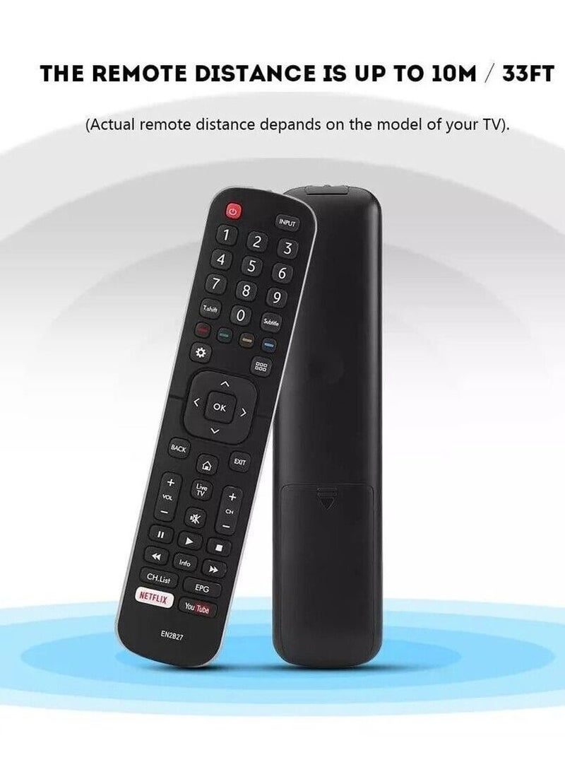 هايسنس جهاز تحكم عن بعد ذكي من هايسنس لتلفزيون LED والتلفزيون الذكي ، أسود - Image 3