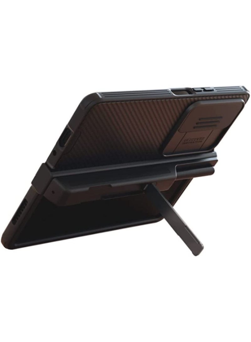 Nillkin Galaxy Z Fold 4 Case with Slide Camera Cover Hinge Protection Pen Holder 360° Fiber All-Inclusive Protective - Image 3