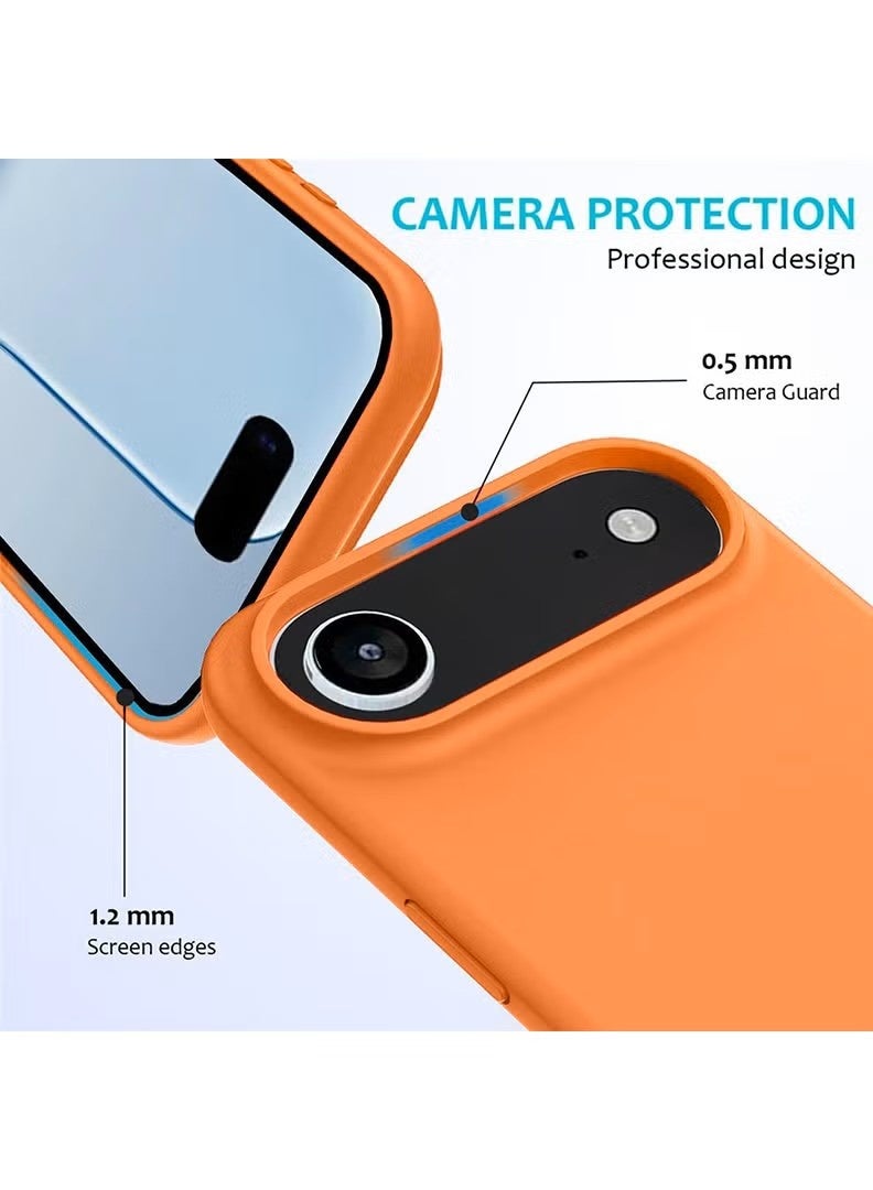 general Premium Liquid Silicone Protective Case for iPhone 17 Air - Vibrant Orange - Image 2