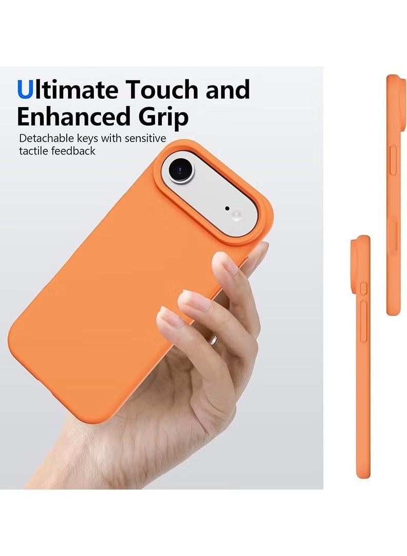 general Premium Liquid Silicone Protective Case for iPhone 17 Air - Vibrant Orange - Image 4