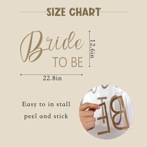 VANGNING Bride to Be Decal - Bride to Be & Party Decorations, Decor for Sign & Backdrop - Image 2