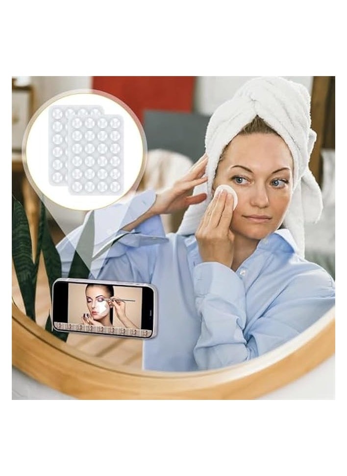 erorex Silicone Suction Phone Case Adhesive Mount, Silicon Adhesive Phone Accessory for iPhone and Android, Hands-Free Fidget Toy Mirror Shower Phone Holder, for Selfies and Videos Fidget Toy (12 Pcs)  - Image 4