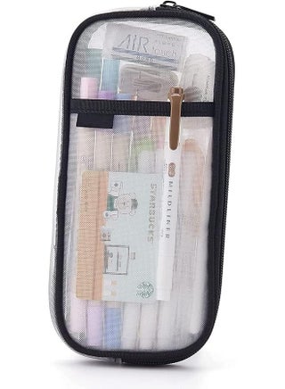 Grid Mesh Pen Pencil Case Multifonction Transparent Stationary Bag Clear Pencil Bag With Zipper Clear Pencil Case For Exams Clear Mesh Pencil Pouch For Office Stationery - pzsku/Z2ABD4A4AE26C195BA5ACZ/45/1743947701/5b90233b-153b-434e-bf3d-a10788f4ae56
