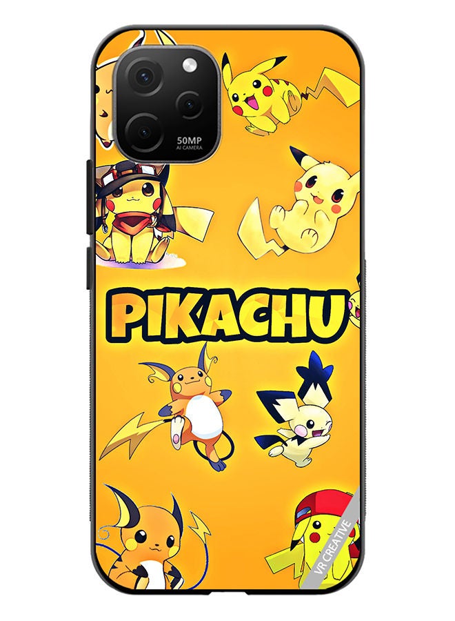 VR CREATIVE Protective Case Cover For Huawei Nova Y61 Pikachu Surfing Design Multicolour - Image 1