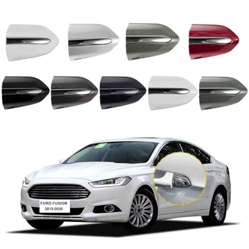 Goholy Car Exterior Door Handle Key Hole Trim Cover CapCompatible with Ford Fusion 2013 2014 2015 2016 2017 2018 2019 2020 DS7Z 54218A15DC Door Handle Accessories Lock Cap Silver with Electroplating - Image 1