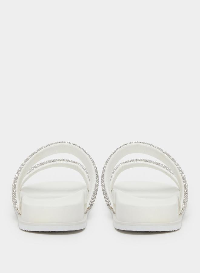 ستايلي صنادل سلايد ستيلي مزينة بالترتر - Image 4