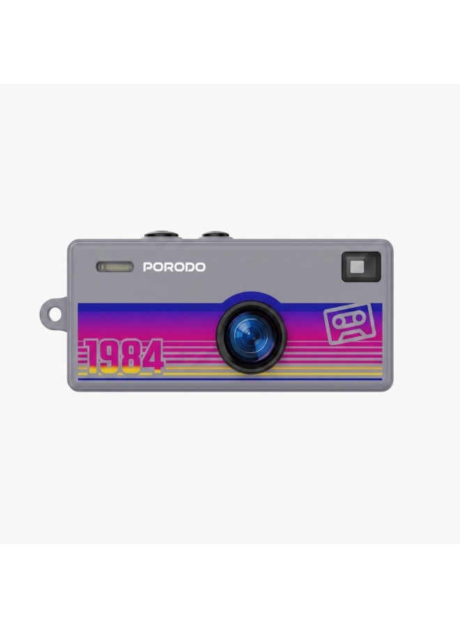 porodo Memo II Thumb-Sized Digital Camera / Mini HD Video Camera / 1080P Recording / TF Card Support up to 128GB / Built-In Fill Light & Microphone / Portable Pocket Camera - Grey - Image 1