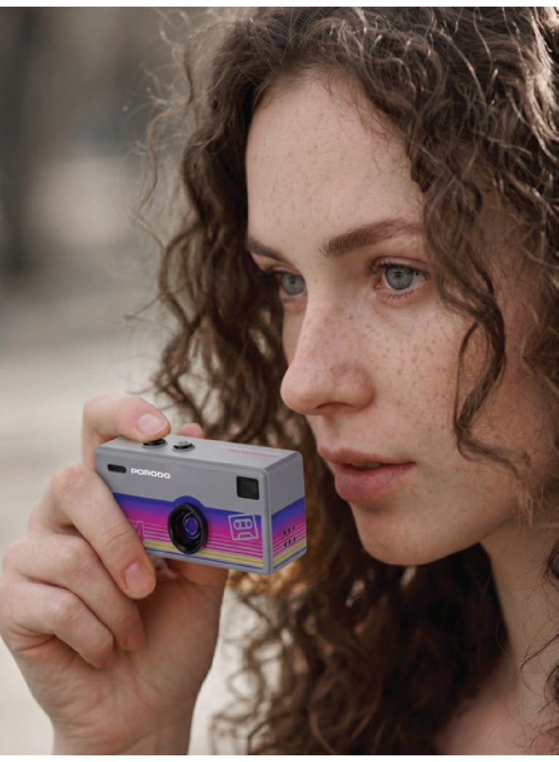 porodo Memo II Thumb-Sized Digital Camera / Mini HD Video Camera / 1080P Recording / TF Card Support up to 128GB / Built-In Fill Light & Microphone / Portable Pocket Camera - Grey - Image 2