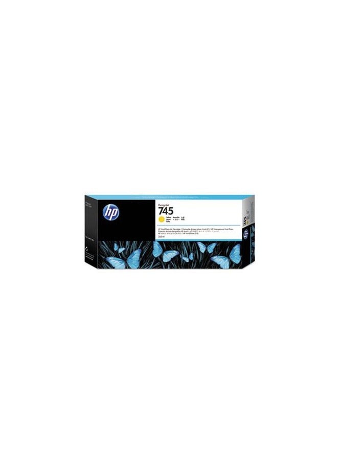 HP 745 300-ml DesignJet Yellow Ink Cartridge Yellow