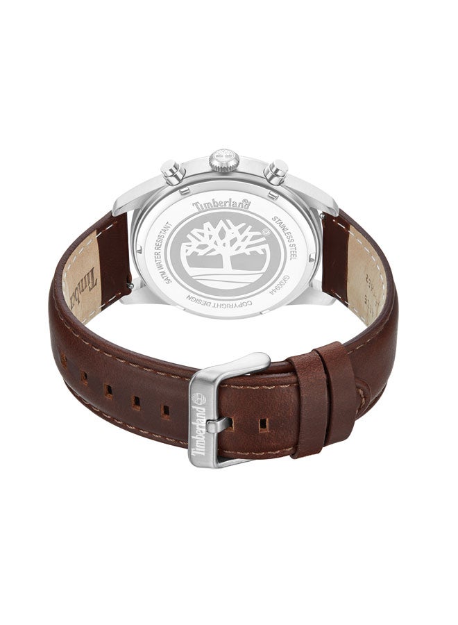 Timberland Men Northbridge Black Dial Leather Strap Multifunction Watch for Men, 45mm - Image 3