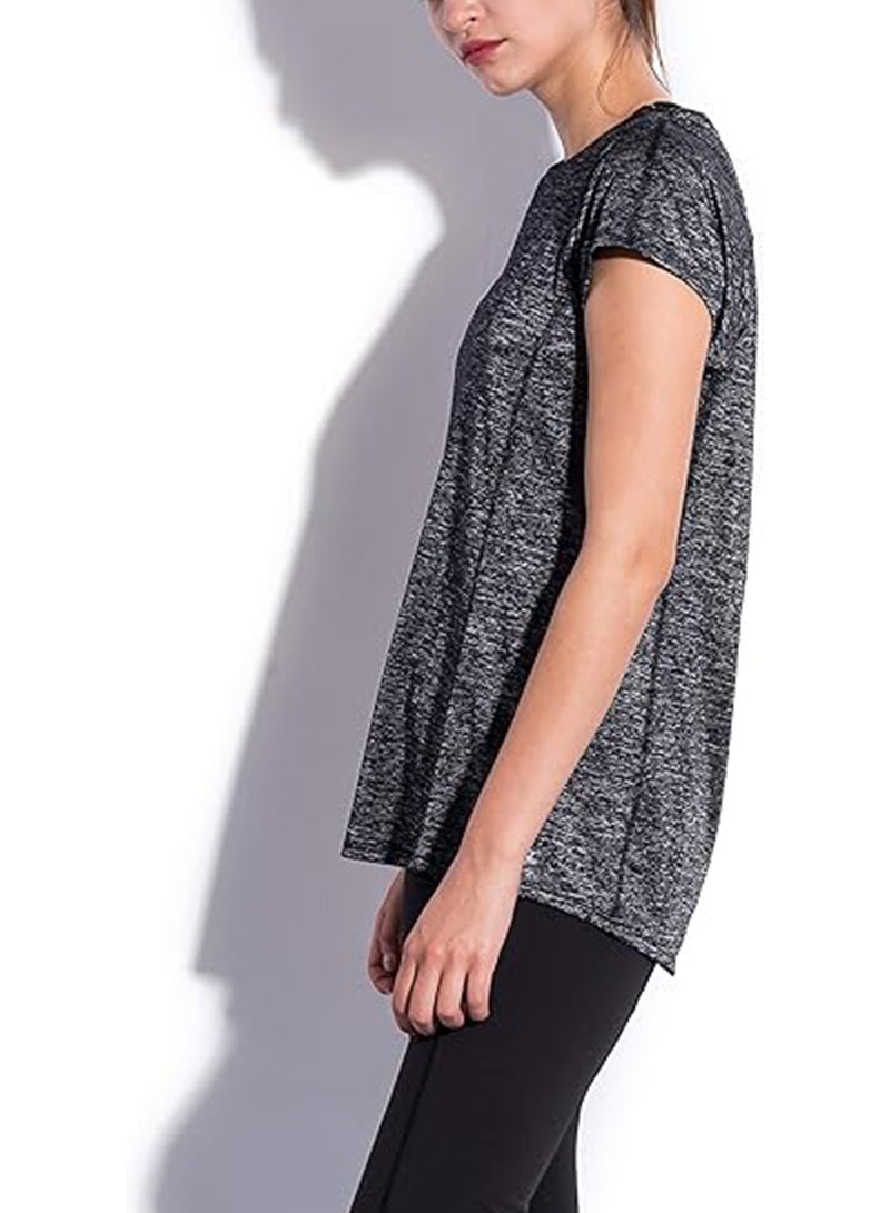 Sharpdo Women's Workout Tops Athletic Shirts Yoga Tops Sports Short Sleeve Running Gym T-Shirts  - Image 2
