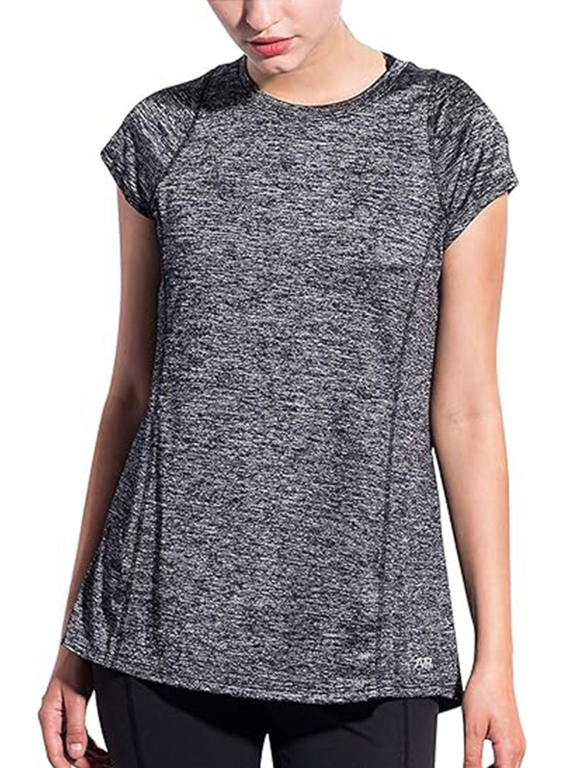 Sharpdo Women's Workout Tops Athletic Shirts Yoga Tops Sports Short Sleeve Running Gym T-Shirts  - Image 3