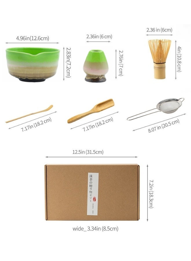 6-Piece Matcha Tea Set Includes Matcha Chawan 、Chasen 、Chasenk Holder、Tea Spoon、 Tea Sieve 、Scraper Sandle,Perfect Set to a Traditional of Matcha - Image 5