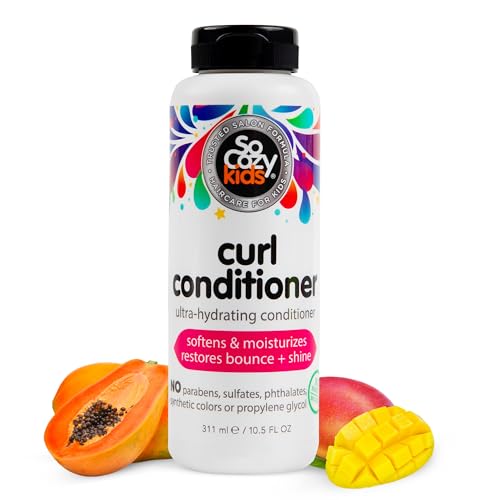 SO COZY SoCozy Curl Conditioner | For Kids Hair | Softens, Restores Bounce and Shine | No Parabens, Sulfates, Synthetic Colors or Dyes, Sweet-Crème, 10.5 Fl Oz - Image 1