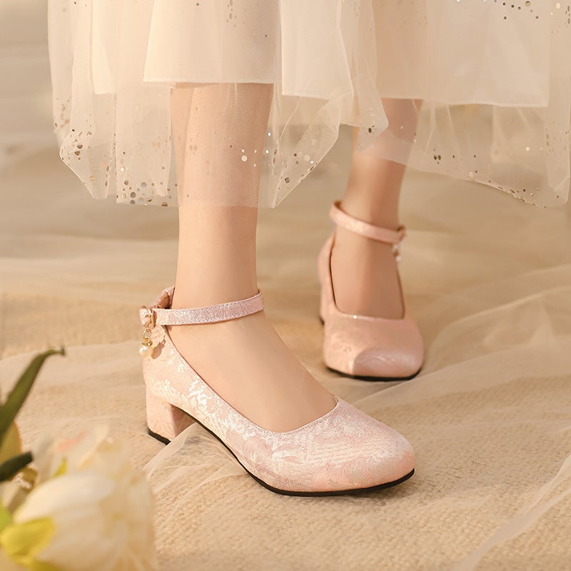 2024 Spring National Tide Cheongsam Shoes 33-43 New National Style Chinese Clothing Buckle Shallow Mouth Shoes - Image 3