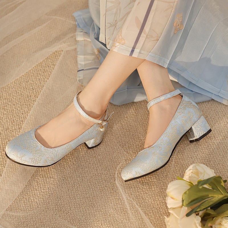 2024 Spring National Tide Cheongsam Shoes 33-43 New National Style Chinese Clothing Buckle Shallow Mouth Shoes - Image 2