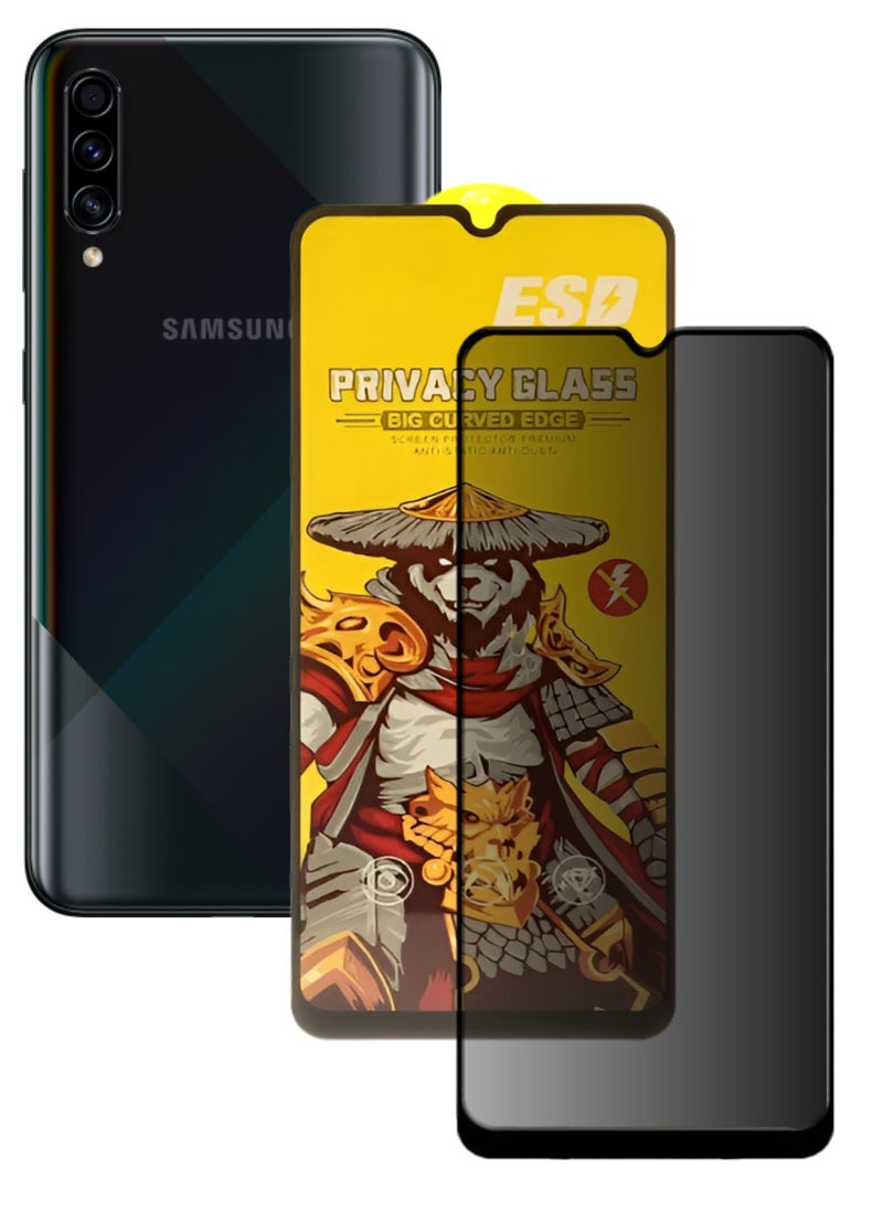 ESD Tempered Dustproof Privacy Glass Screen Protector Compatible For Samsung Galaxy A70s - Image 1