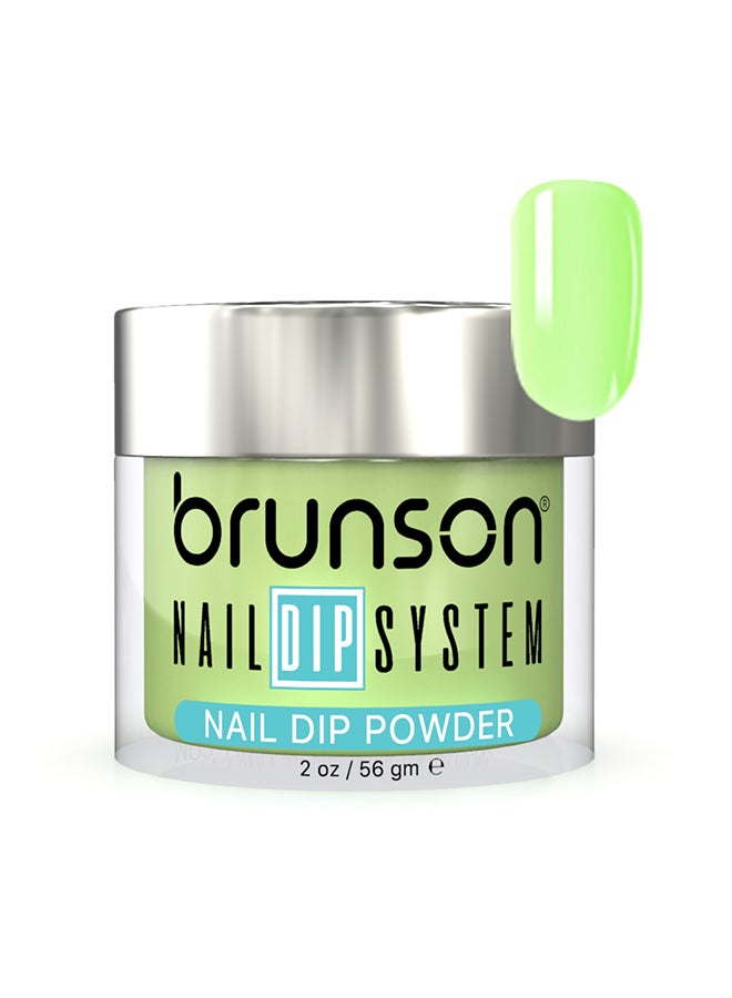 brunson Nail Dip Powder Dip And Buff System Color 56gm, French Nail Art Starter Manicure Salon DIY At Home Odor Free And Long Lasting No Needed Nail Lamp Curing BDK084
