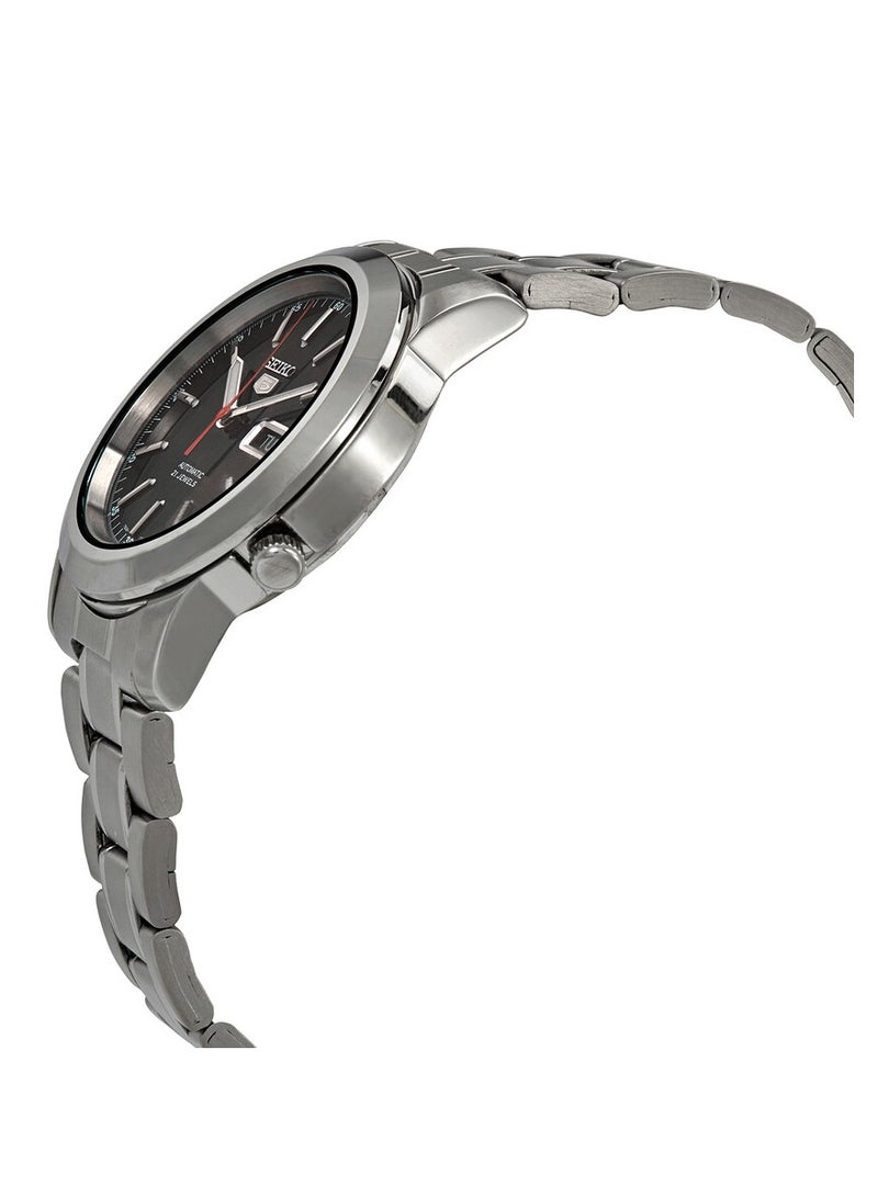 Seiko ساعة أوتوماتيكية للرجال بمينا أسود من الفولاذ المقاوم للصدأ SNKE53K1 - Image 2