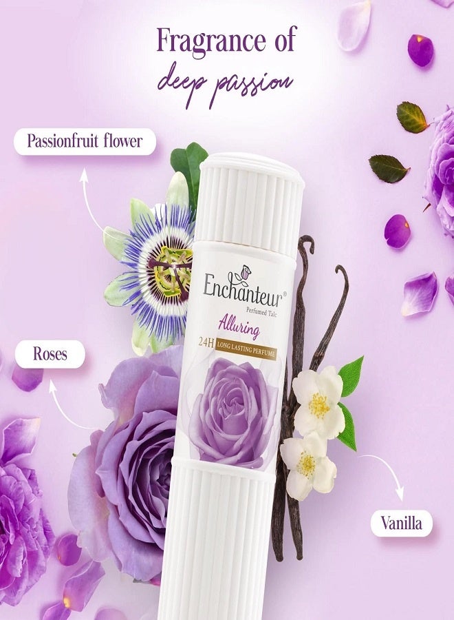 Enchanteur Alluring Talc, Fragrance Powder, 125g - Image 4
