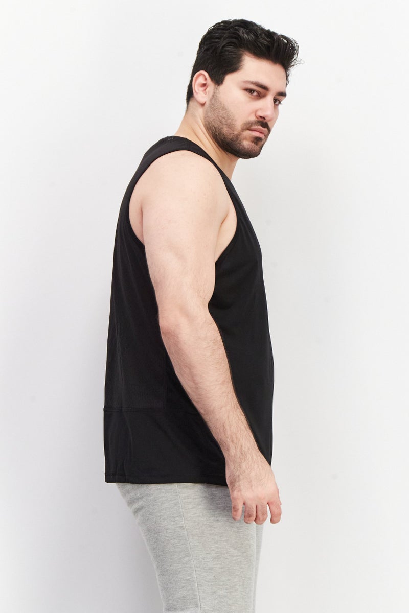 Reebok Men Sportswear Fit Sleeveless Training Top, Black - Image 4