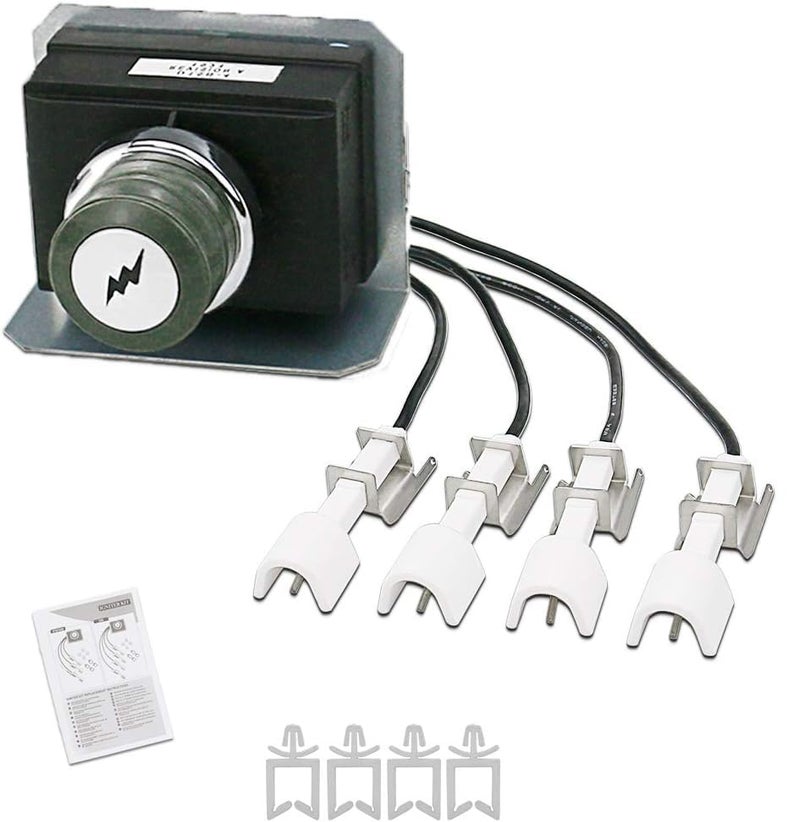 GRISUN 7629 Igniter Kit Replacement for Weber Genesis E/S-330 with Front Mounted Control Panel (2011-Newer) Electronic Igniter, Compatible with Weber Parts 65946 - Genesis 300 Series, Easy to Install - Image 1