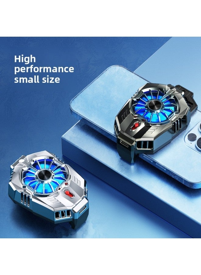 Back Clip Mobile Phone Semiconductor Radiator Refrigeration Cooling Artifact With Frozen Chicken Artifact-Color:Electroplated Silver  - Image 3