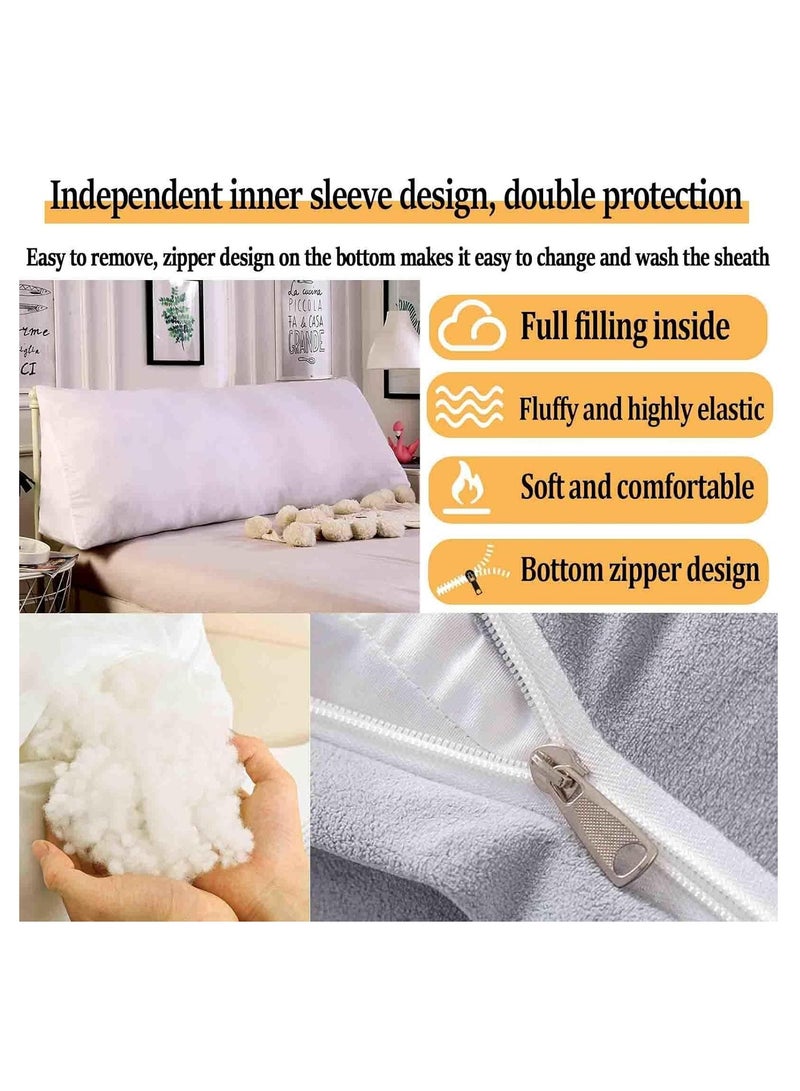 3 in 1 Soft Reading Pillow, Wedge Pillow Sofa, Lumbar Pillow Bed Cushion, Back Support Cushion, Seat Cushion, Neck Support Pillow, Bed Chair Cushion, Headboard Bed Pillow - Image 2