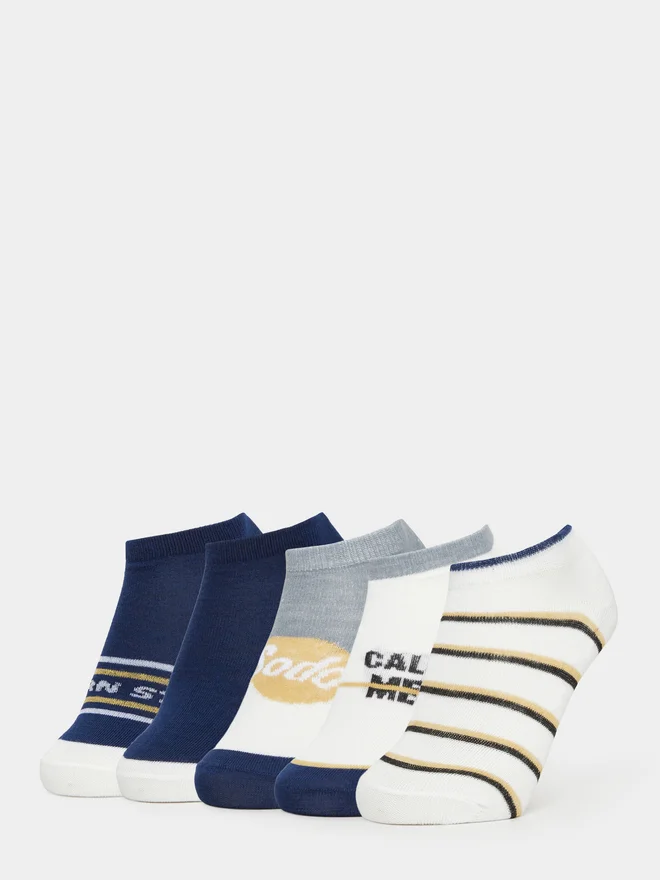 Styli Pack of 5 - Striped Detail Ankle Socks