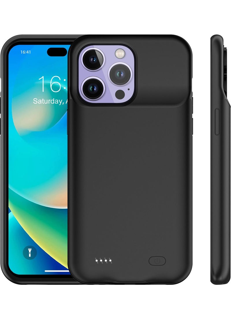 Generic - 7000mAh Battery Case Cover Rechargeable Extended Power Bank Wireless for iPhone 14 - Image 1