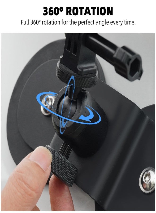 BRDRC Magnetic Car Mount for Osmo Pocket 3, Magnet Outside Camera Phone Holder Clip Stand for GoPro Hero Black Max, for Insta360 X4 X3 Ace Pro Go 3S, for DJI Action 4 3, for iPhone Samsung Accessories - Image 5