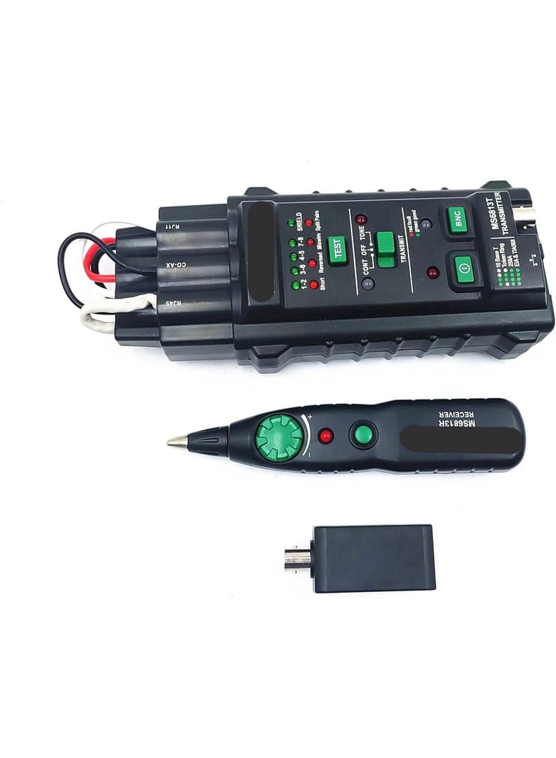 ماستيش جهاز اختبار كابلات الشبكة Mastech MGL MS6813 متعدد الوظائف لاختبار كابلات الشبكة وخطوط الهاتف، كاشف الأسلاك، جهاز تتبع، جهاز اختبار متعدد النطاقات تلقائي (MS6813) - Image 5