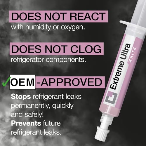 Errecom Extreme Ultra White, Refrigerant Leak Stop for Refrigerators with Hermetic Compressor and R600 - R290 – R134a, 0.2 fl oz (6 ml) Cartridge, Includes 1/4 SAE Adapter - Image 3