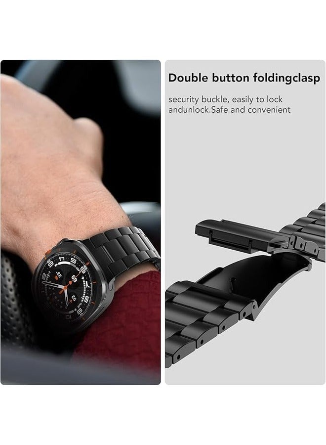 ELTRAZONE NEW Stainless Steel Metal Band for Samsung Galaxy Watch Ultra 47mm (2024) - Premium Strap for Men and Women, Not Compatible with Galaxy Watch 7/6/5/4 or Watch 6/4 Classic  - Image 5