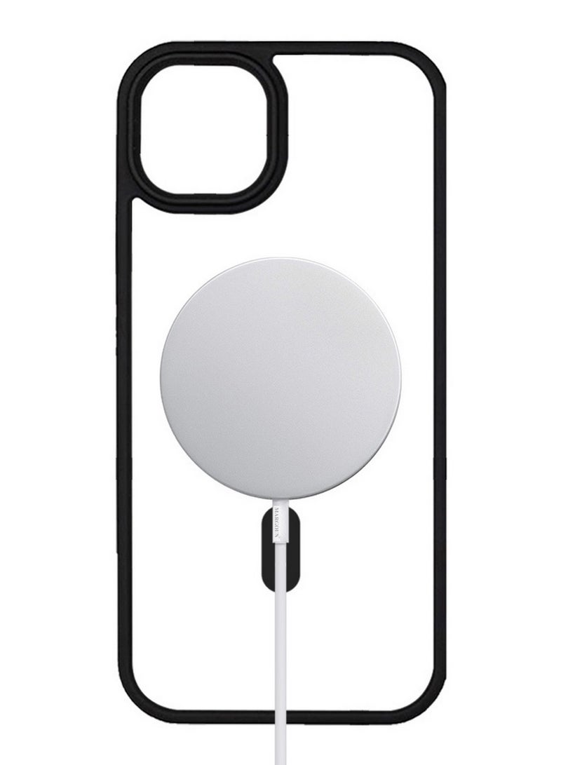 CATANES Magnetic Slim Protective Case for iPhone 15 Plus - with Wireless Charging Support - Black - Image 2