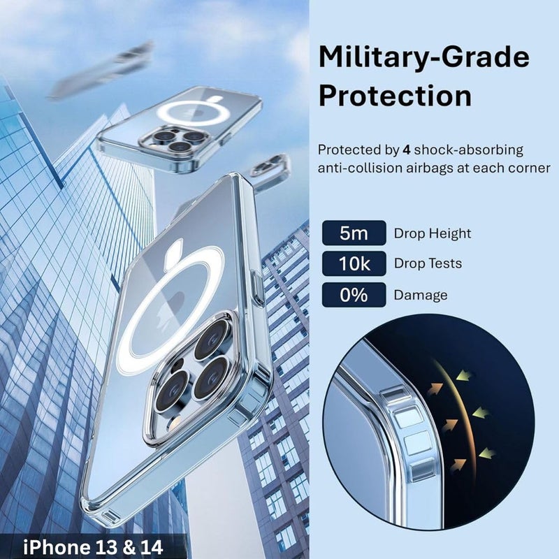 ShieldTech Back Case Cover for Apple iPhone 15 | Mag-Safe Compatible | Camera Protection | Transparent Mobile Phone Case Cover for Apple i Phone 15 | i Phone15 TPU Transparent Back Cover Case - Image 4