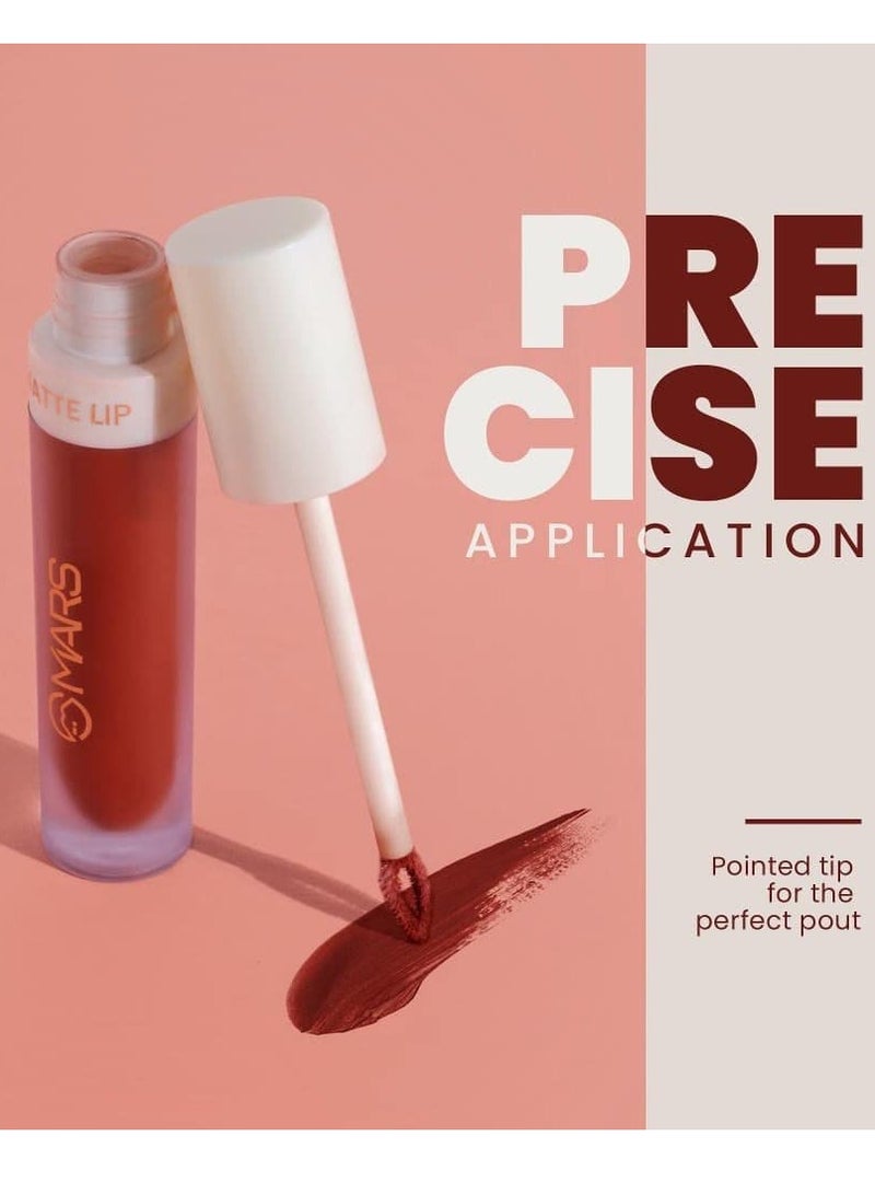 مارس لون شفاه سائل مطفي يدوم طويلاً 4.5 مل 21 ريد لاك - Image 2