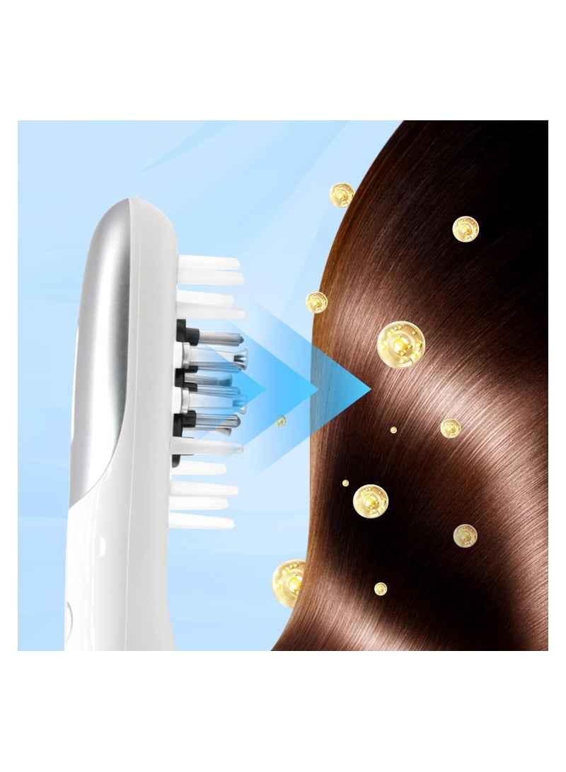 Suntown 3-in-1 Scalp Massager Comb with Red Light, Handheld Head Scratcher Brush, Removable Soft Rubber Applicator for Easy Cleaning, Ideal for Men and Women. - Image 3