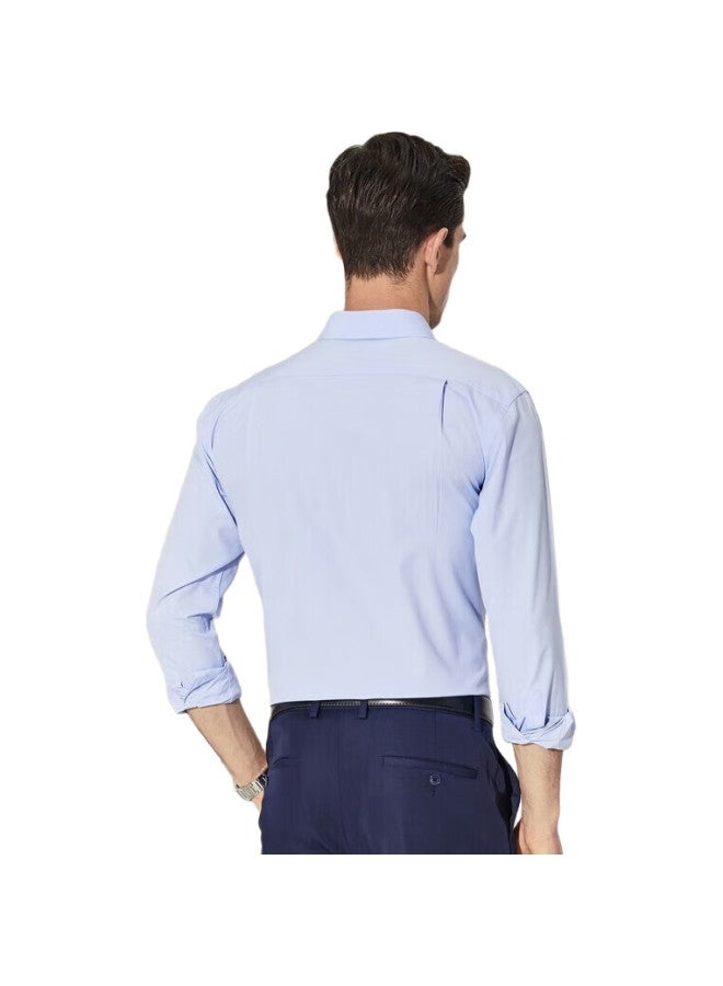 YOUNGOR Men'S Shirt Spring And Autumn, Casual Formal Shirt For Young Men, Glnp19001Ija, Light Blue, Size 43 - Image 3