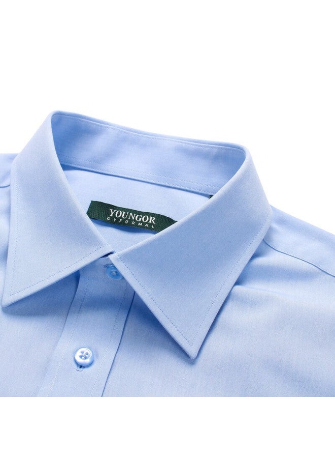 Youngor Men's Shirt Spring And Autumn, Casual Formal Shirt For Young Men, Glnp19001ija, Light Blue, Size 43 - Image 2