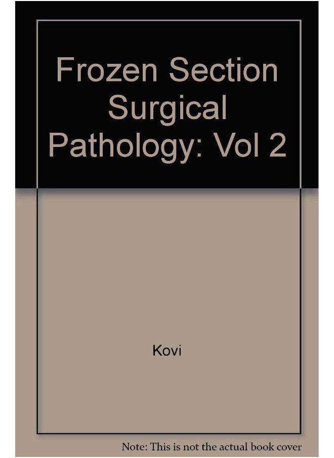 Frozen Section In Surgical Pathology An Atlas 