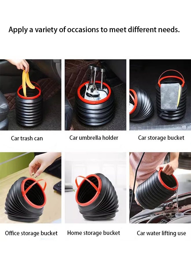 Generic Multi-functional portable folding trash can, suitable for outdoor use, furniture, and cars.  - Image 4