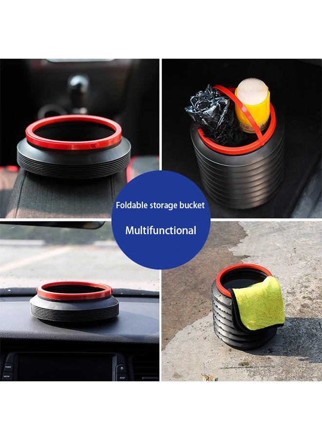 Generic Multi-functional portable folding trash can, suitable for outdoor use, furniture, and cars.  - Image 5
