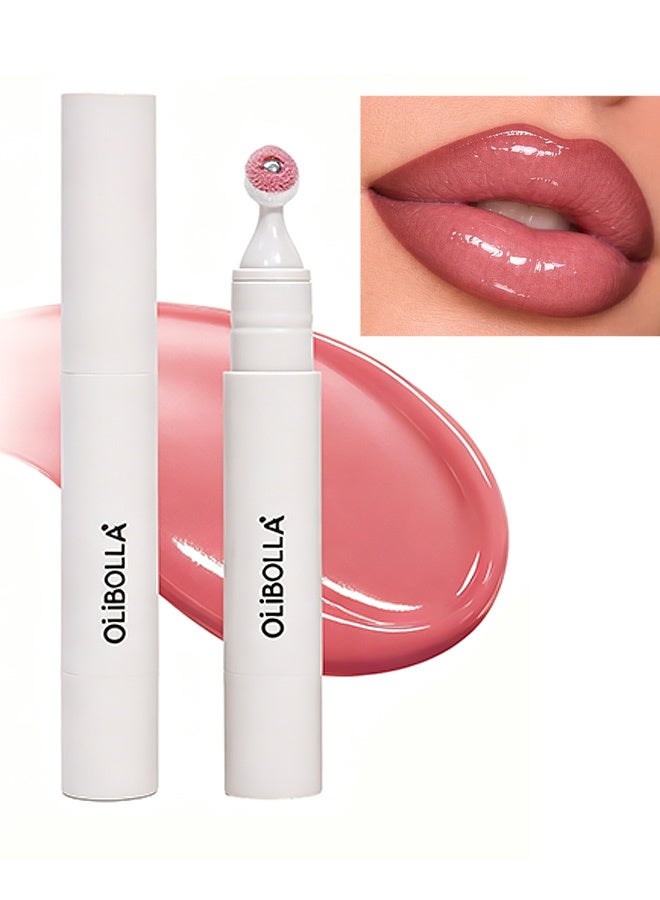 OLIBOLLA Plump Juicy Lip Tint,High Shine Glass Luster Finish, Long-Lasting Non-Sticky Lip Gloss, Hydrating Plumping Lip Stain,3.5ml #02 - Image 1
