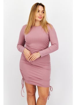 BB Dakota by Steve Madden Women Ribbed Bodycon Dress, Pink  - Image 1