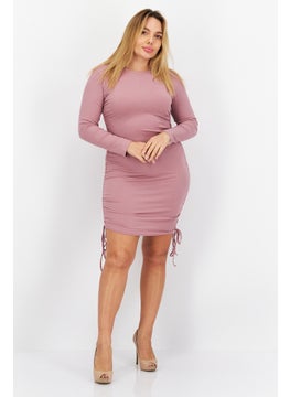 BB Dakota by Steve Madden Women Ribbed Bodycon Dress, Pink  - Image 2