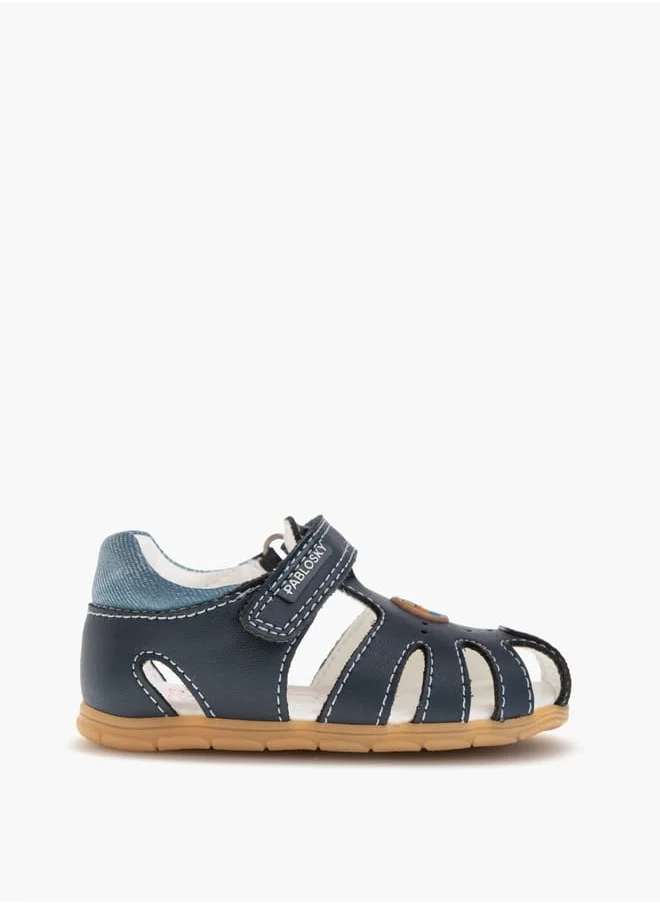 بابلوسكي Boys' Strap Sandals with Hook and Loop Closure