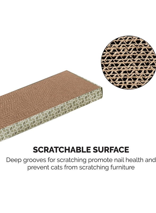Emily Pets Cat Scratcher Cardboard Scratching Pad Recyclable Corrugated Scratch Toy With Flat Shape Cat Scratch Lounge For Furniture Protection Scratch Board For Sweet Cats - Image 2